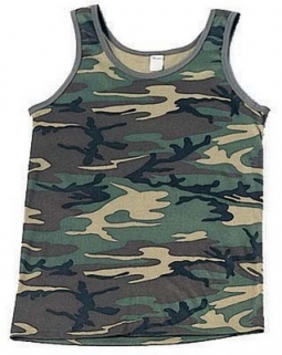 Camouflage Tank Tops - Woodland Camo Tanks 3XL