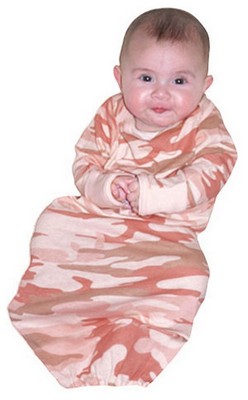 Infant Pink Camo One Piece Sleeper Long Sleeve: Army Navy Shop