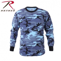 Rothco Long Sleeve T-Shirt-Sky Blue Camo