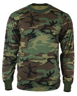 Kids Camo Long Sleeve T-Shirt Military Camouflage Tactical Boys Girls Army Tee 