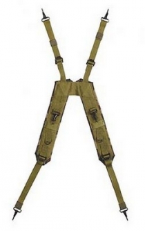 Military Style "H in. LC-1 Suspenders Olive Drab
