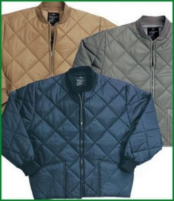 Flight Jackets Diamond Quilted Jacket Navy Blue