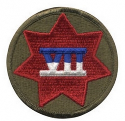Military 7Th Corp Patches Full Color