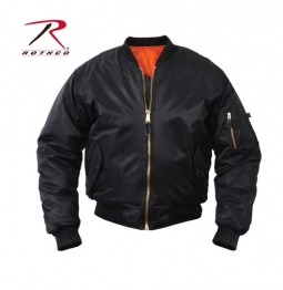 Kids Flight Jackets Black Kids Ma-1 Flight Jacket