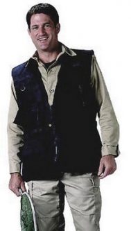 Deluxe Outback Safari Vests - Black Vest 2XL