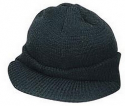 Genuine Military Wool Jeep Caps - Black Cap