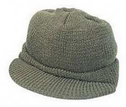 Genuine Military Wool Jeep Caps - Olive Drab Cap