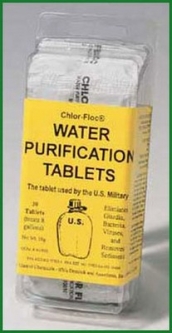 Camper's Water Purification Tabelts 30 Pack