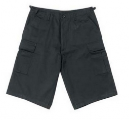 Fatigue Shorts Xtra Long Black Cargo Shorts
