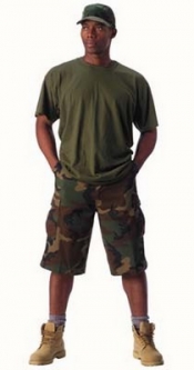 Camouflage Shorts Xtra Long Woodland Camo Shorts 2XL