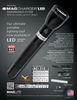 Magcharger Flashlight - Rechargeable Lithium Flashlights