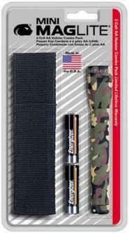 Camouflage Maglite Flashlights - Mini Maglite With Holster Pack