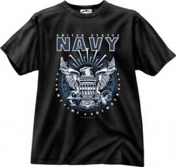 Military Shirts Navy Emblem Military T-Shirt 2XL