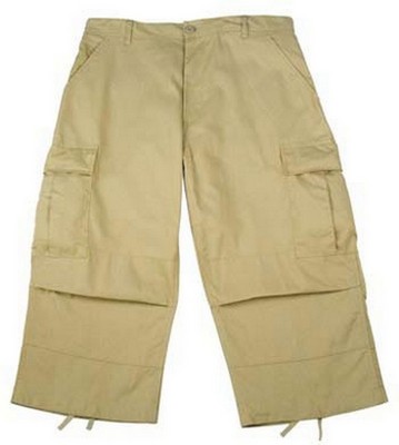 khaki cargo capris