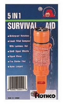 Deluxe Survivo 5 In 1 Whistles