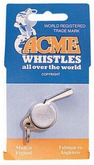 Police Whistle Acme Thunderer Whistles - Nickel-Plated