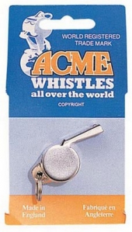 Police Whistle Acme Thunderer Whistles - Nickel-Plated