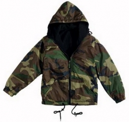 Camouflage Jackets Woodland Camo Reverisble Jacket 2XL