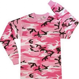 Pink Camouflage Shirts Pink Camo Long Sleeve Shirt