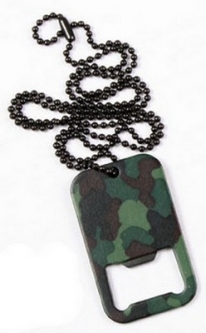 Camouflage Military Dog Tag Bottle Openers