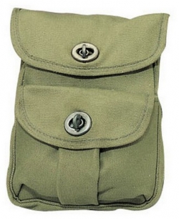 Military Ammo Pouches - Olive Drab 2 Pocket Ammo Pouches