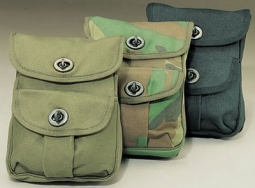 Military Ammo Pouches - Black 2 Pocket Ammo Pouches