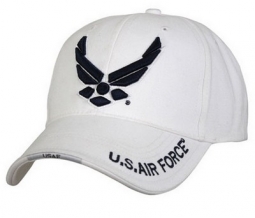 New Wing Air Force Logo Caps White