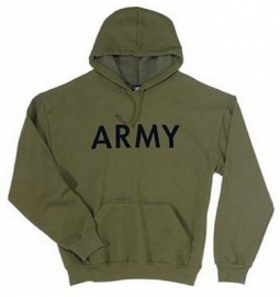 Army Sweatshirts Olive Drab Army Logo Hooded Sweatshirt 2XL