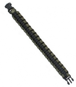 Military Paracord Bracelet Olive/Black