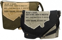 Military Bags Vintage Military Map Case Shoulder Bag