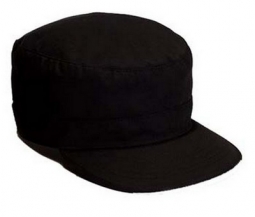 Military Fatigue Caps Black Adjustable Fatigue Cap