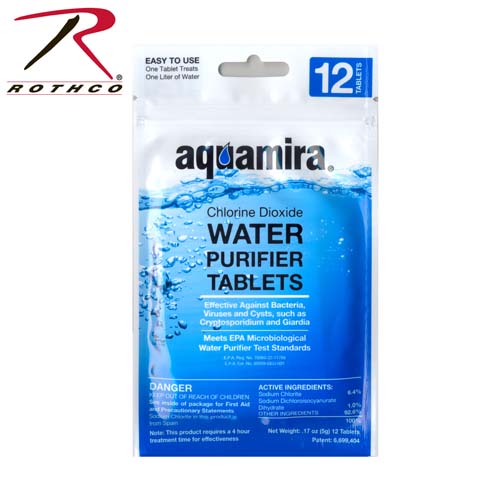 Camper's Aquamira Water Purification Tablets Army Navy Shop