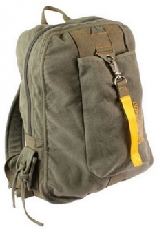 Vintage Military Flight Bag Backpack Olive Drab
