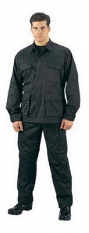 Black Fatigues Military Dress Pants Longs