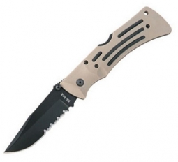 Ka-Bar Desert Mule Folder Knife Serrated Edge