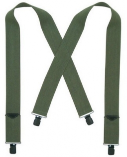 Pants Suspenders Olive Drab