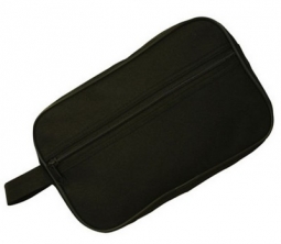 Plain Black Soldier's Military Toiletries Kit Bag