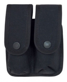 Officer's Duty Belt Double Magazine Case Black