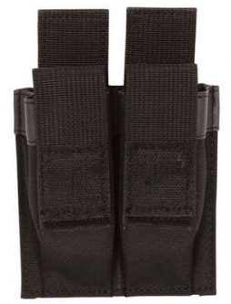 Pistol Quick Deploy Dual Mag Pouch Black