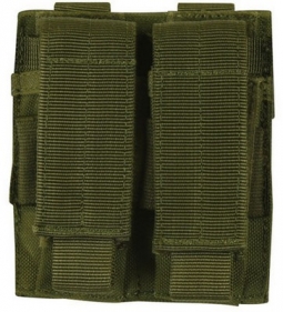 Olive Drab Dual Pistol Mag Ammo Pouch