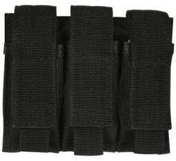 Triple Pistol Mag Pouch Black Ammo Pouch