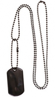 Soldier's Dog Tag Chains Black