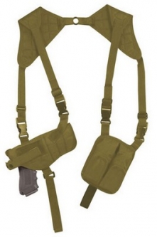 Ambidextrous Shoulder Holster Coyote Brown