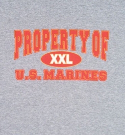 Military Property Of U.S. Marines Logo T-Shirts