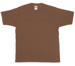 Genuine Issue T-Shirt Brown Cotton Irregular