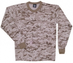 Camo Long Sleeve Shirts Digital Desert Camo