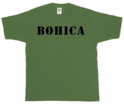 Bohica T-Shirt USAF Bohica Shirts Olive Drab