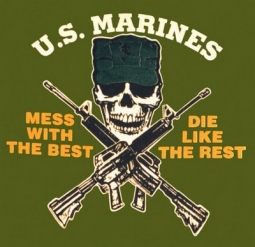 Military US Marines T-Shirts Mess With Best T
