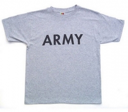 Army T-Shirt Grey/Black Adult Tee
