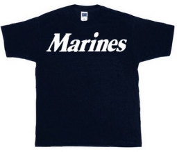 Marines T-Shirts Black/White Marines Shirt